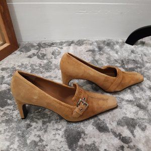 ** LAST CHANCE SALE** Coup D'Etat LTD, suede, camel/tan Wmn Sz 8.5